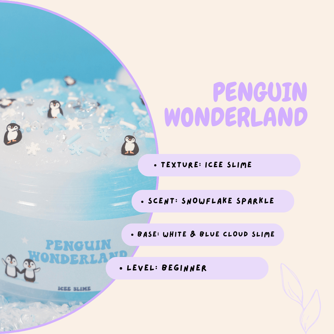 PENGUIN WONDERLAND 8oz - Mochi Slime