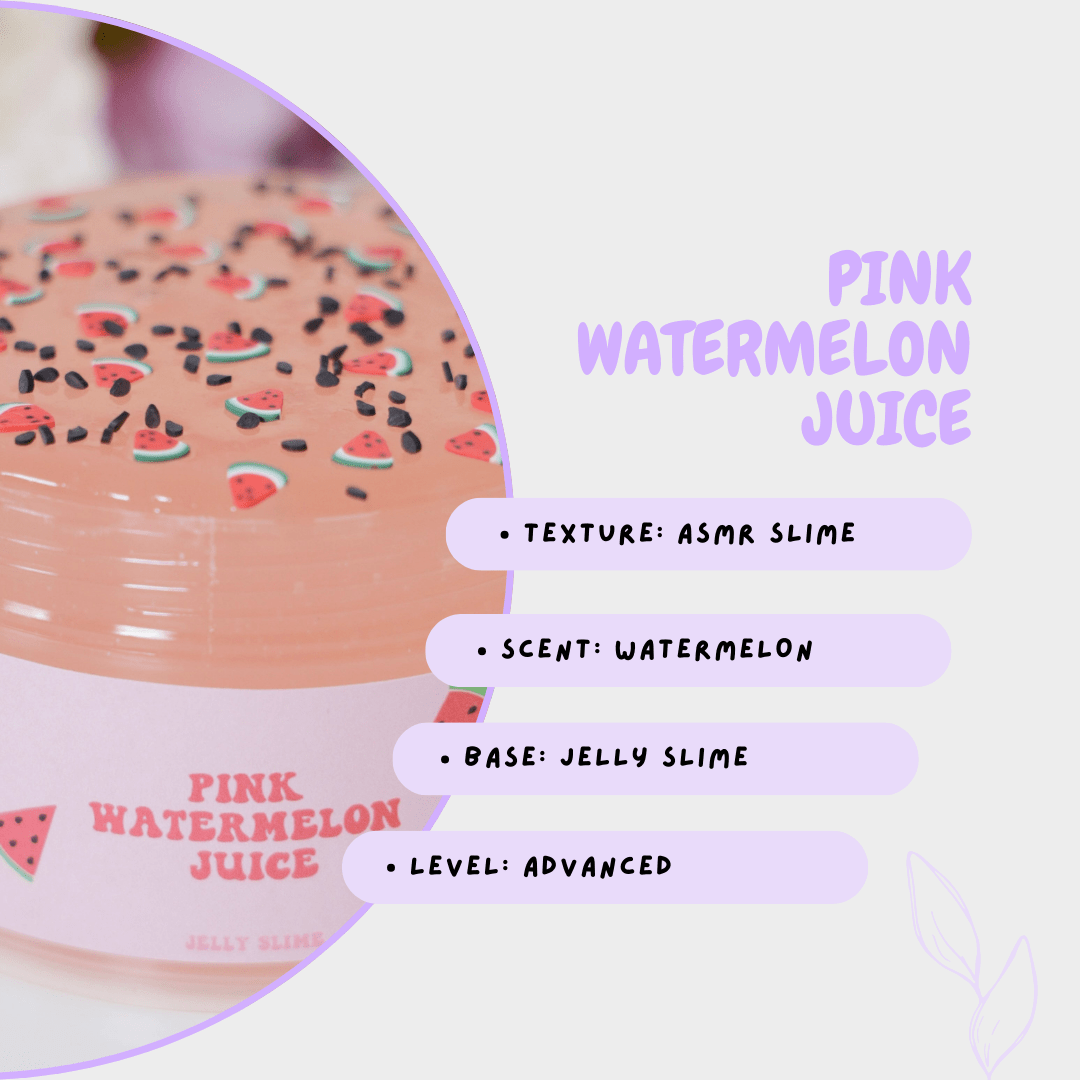 PINK WATERMELON JUICE 8oz - Mochi Slime