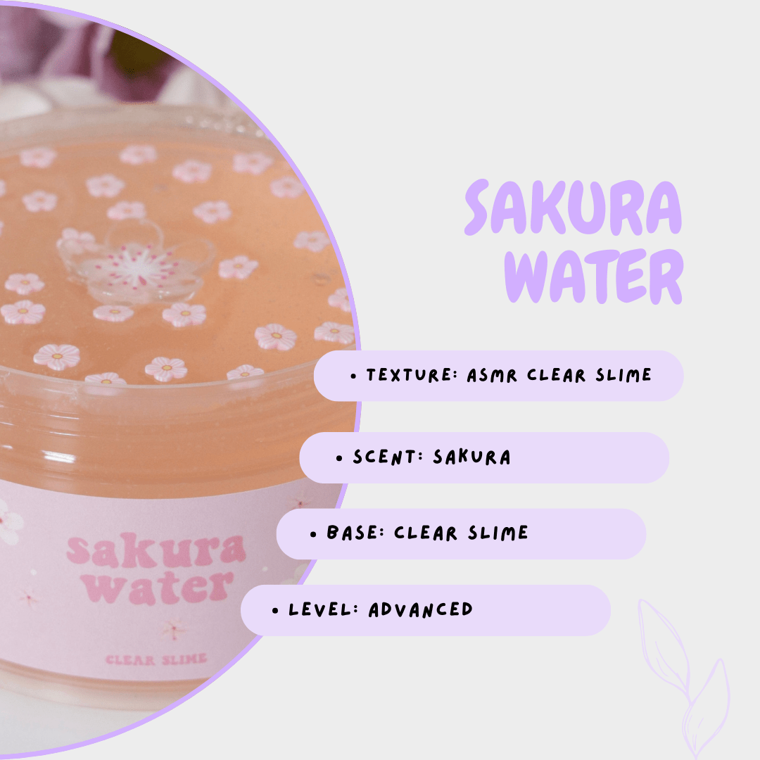 SAKURA WATER 8oz - Mochi Slime