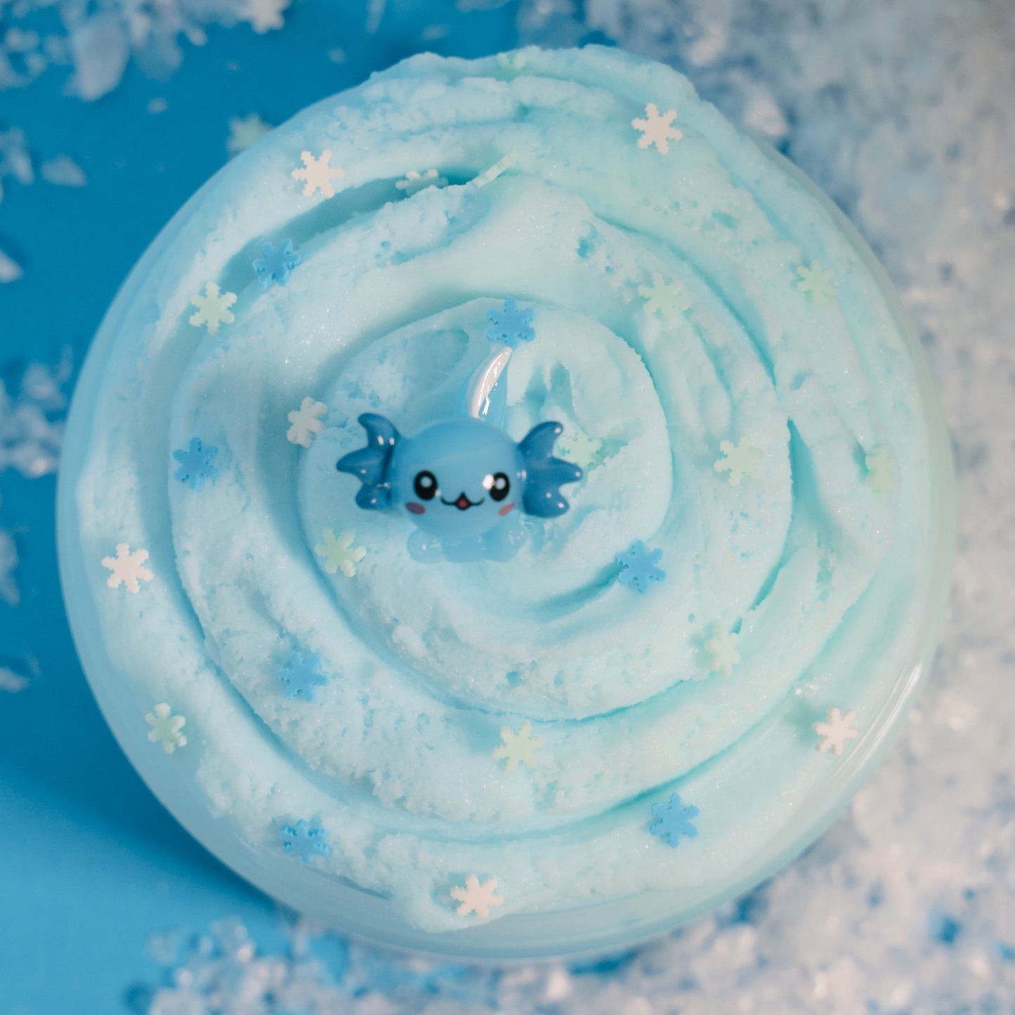WINTER AXOLOTL 8oz - Mochi Slime