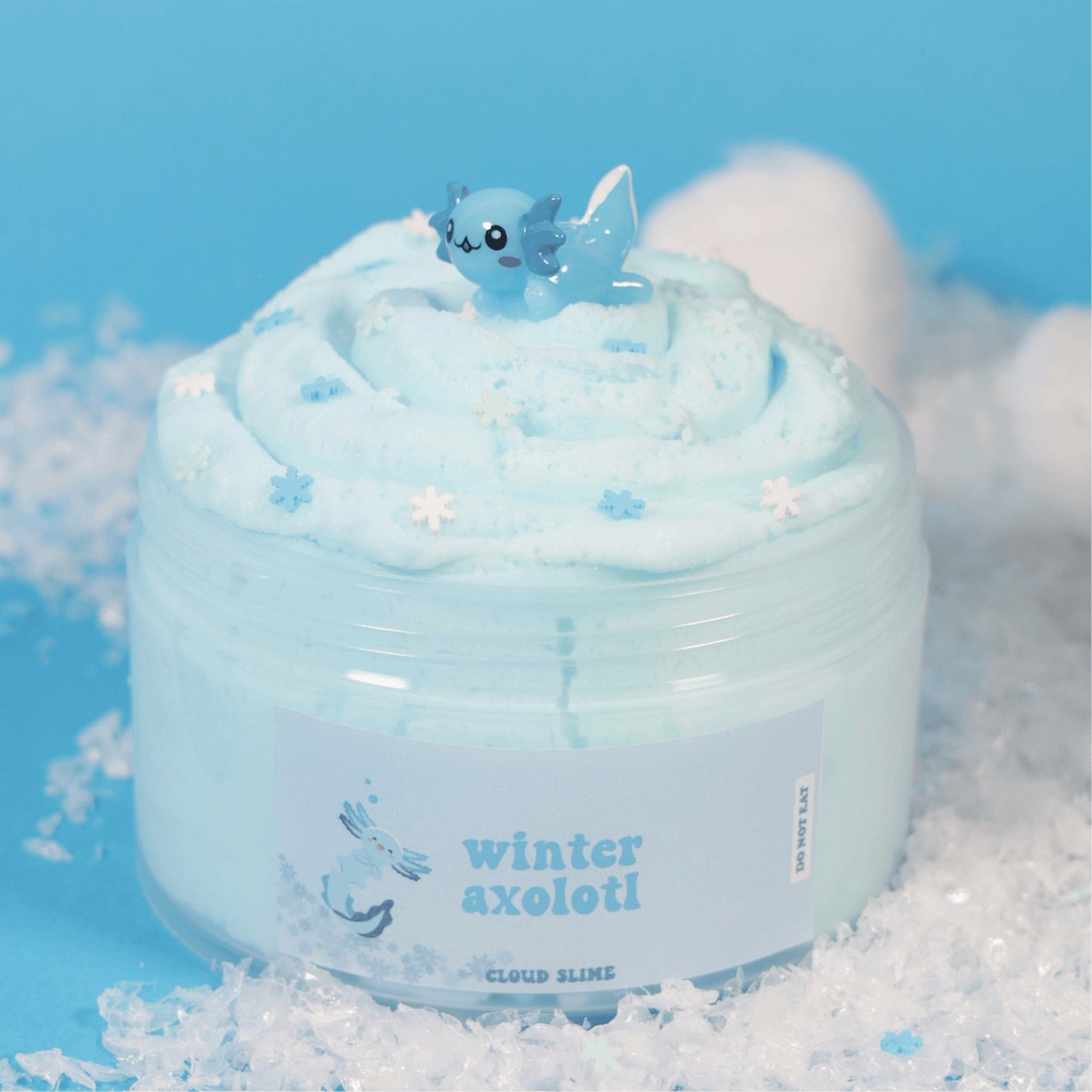 WINTER AXOLOTL 8oz - Mochi Slime