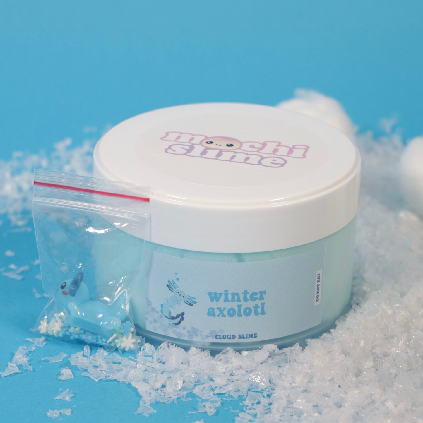 WINTER AXOLOTL 8oz - Mochi Slime